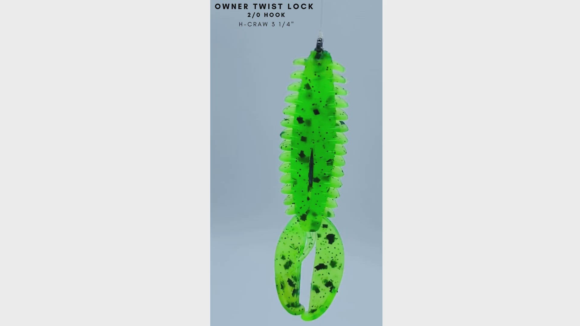 H-CRAW 3 1/4"  WITH 2/0 HOOK