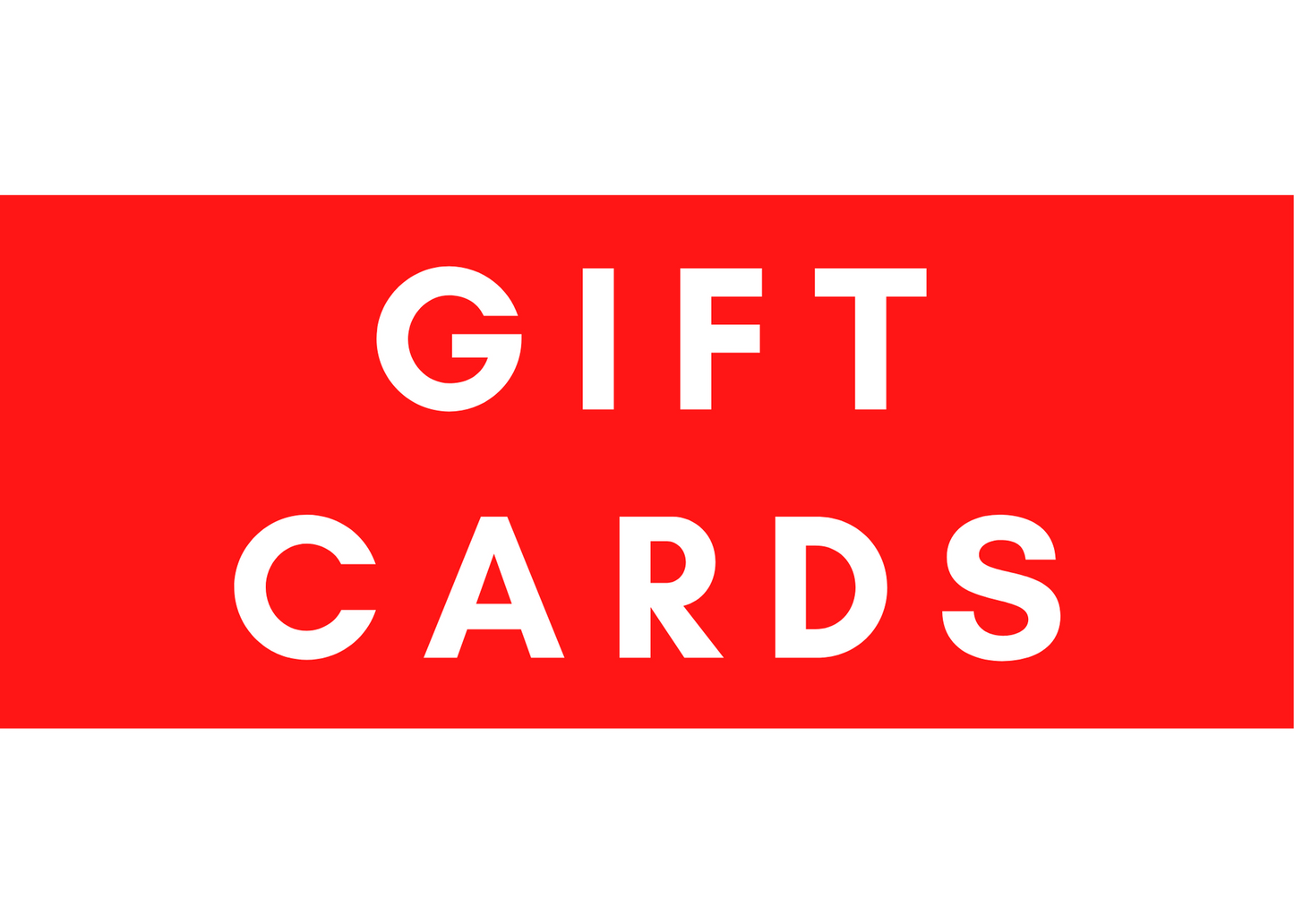 GIFT CARDS