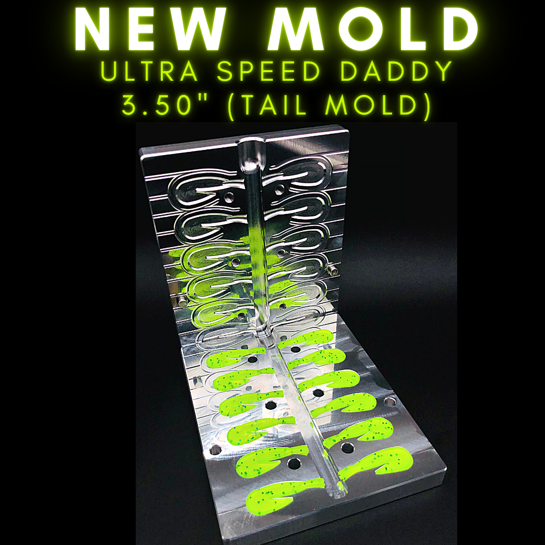 Tail Mold - 7 Inch Curly Tail Grub