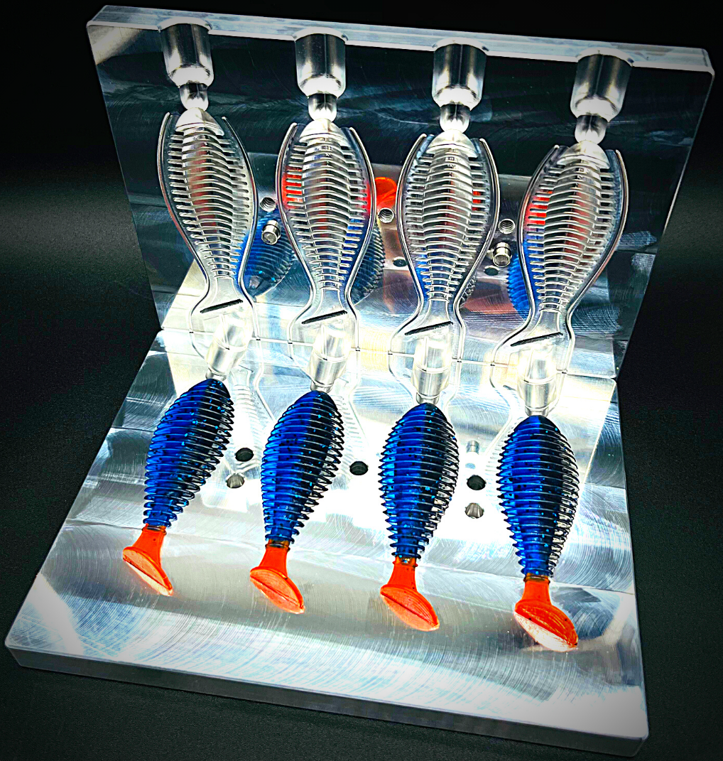 fish shaped lures GILLEY SHAD 3.8" – Hog Salad Bait Molds